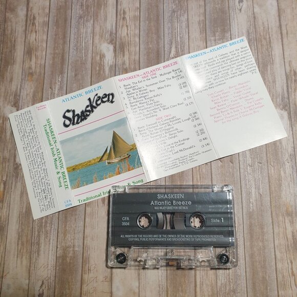 Shaskeen Atlantic Breeze Traditional Irish Music Song Cassette Tape Collection - Picture 3 of 3